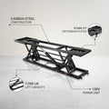Portable Car Lift Built for Heavy-Duty Lifting, 7000 Lb Capacity, Carbon Steel Frame, 120V Power Unit