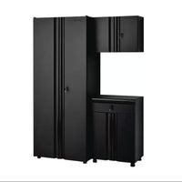 Garage Storage Cabinet System Built for Heavy-Duty Organization, 21-Gauge Steel, Pre-Assembled, Ball Bearing Slides